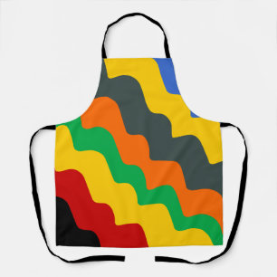 Bright coloured wavy ocean waves gradient  apron