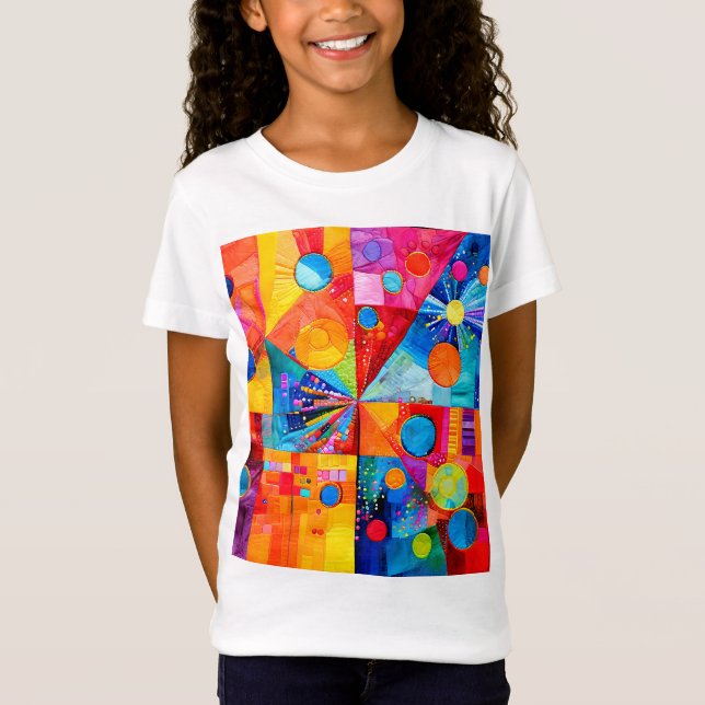 Bright colourful abstract  T-Shirt (Front)