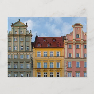 Bright Colourful Architecture Postcard