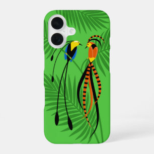 Bright Colourful Birds of Paradise iPhone 16 Case