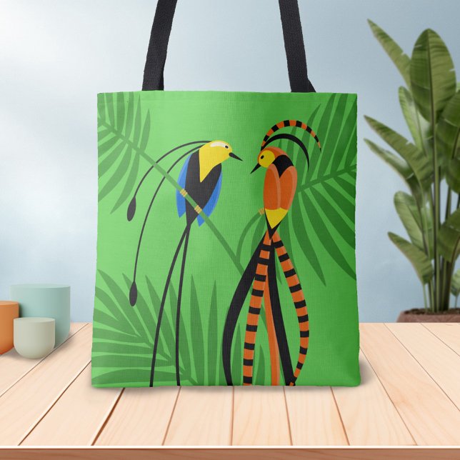 Bright Colourful Birds of Paradise Tote Bag (Creator Uploaded)