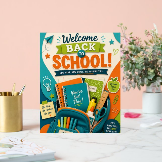 Bright, colourful, classroom wall  art acrylic sign (Wedding)