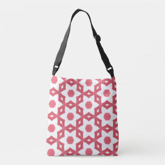 Bright Colourful Construction Paper Geometric Art Crossbody Bag