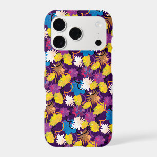 Bright Colourful Exotic Tropic Painted flowers.