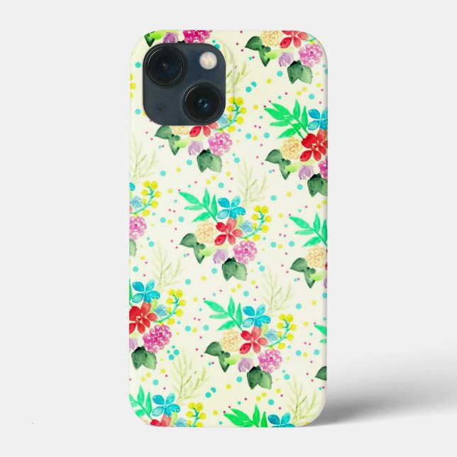 Bright Colourful Floral Texture Case-Mate iPhone C Case (Back)