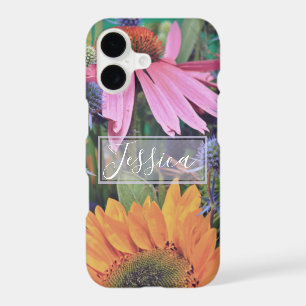 Bright Colourful Flowers Photo Personalised