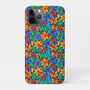 Bright Colourful Folk Art Flowers  Case-Mate iPhone Case