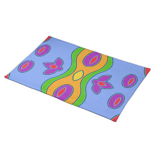 Bright  Colourful Funky Abstract Placemat