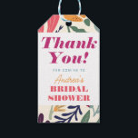 Bright Colourful Mismatch Floral Bridal Shower Gift Tags<br><div class="desc">Bright Colourful Mismatch Floral Bridal Shower Gift Tags</div>