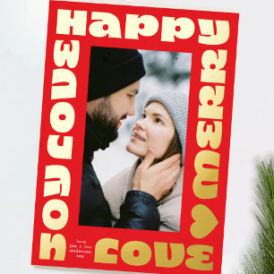 bright colourful modern christmas one photo red
