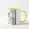Bright colourful mug, utilising original artwork!