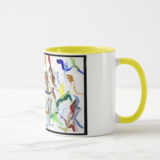 Bright colourful mug, utilising original artwork! mug (Right)