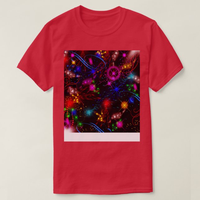Bright Colourful Neon Lights T-Shirt (Design Front)
