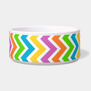 Bright Colourful Rainbow Chevron Pattern