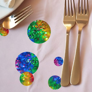 Bright, Colourful Rainbow Glitter Confetti