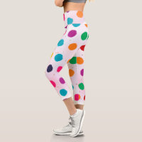 Bright Colourful Random Dot and Gold Glitter Summe