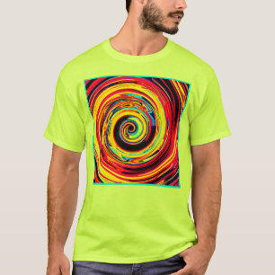 Bright Colourful Spiral Pattern T-Shirt