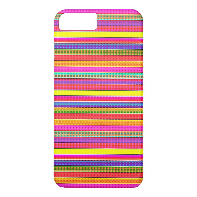 Bright Colourful Stripes Case-Mate iPhone Case (Back)