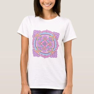 Bright Colourful Tracery Ornament T-Shirt