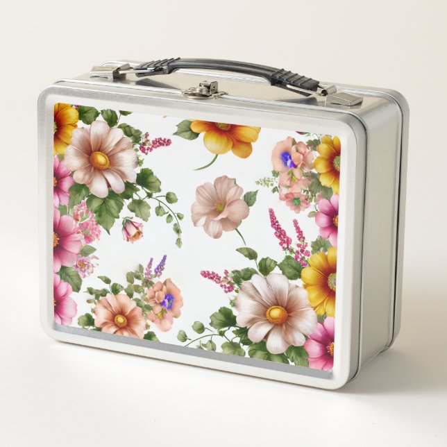Bright colours and soft atmosphere Metal Lunchbox (Front)