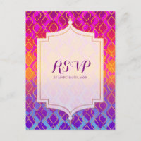Bright Colours Arabian Moroccan Glam Party RSVP