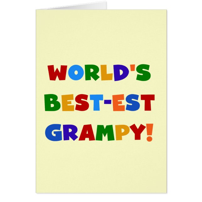 Bright Colours Best-est Grampy T-shirts and Gifts (Front)