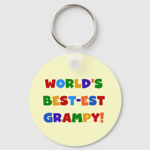 Bright Colours Best-est Grampy T-shirts and Gifts Key Ring
