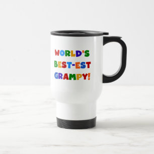 Bright Colours Best-est Grampy T-shirts and Gifts Travel Mug