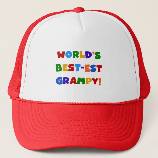 Bright Colours Best-est Grampy T-shirts and Gifts Trucker Hat (Front)