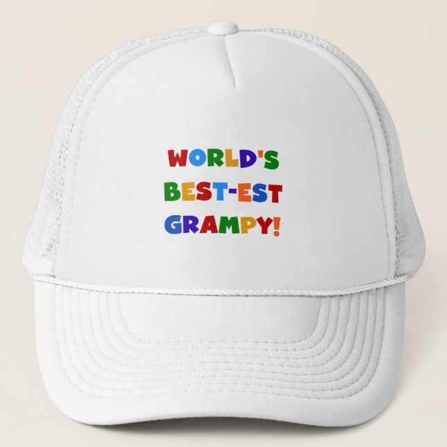 Bright Colours Best-est Grampy T-shirts and Gifts Trucker Hat (Front)
