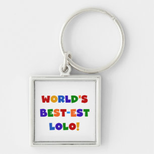 Bright Colours Best-est Lolo T-shirts and Gifts Key Ring