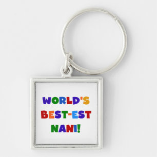 Bright Colours Best-est Nani T-shirts and Gifts Key Ring