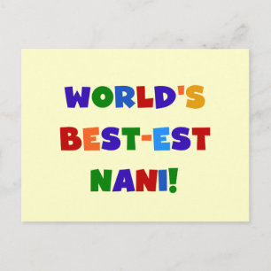 Bright Colours Best-est Nani T-shirts and Gifts Postcard