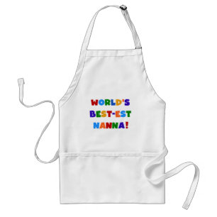 Bright Colours Best-est Nanna Tshirts Standard Apron