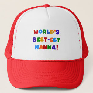Bright Colours Best-est Nanna Tshirts Trucker Hat