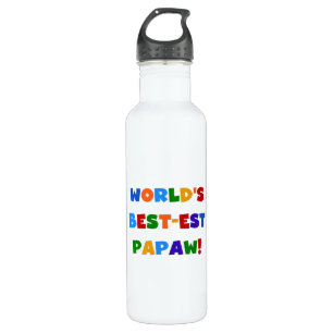 Bright Colours Best-est Papaw Tshirts and 710 Ml Water Bottle