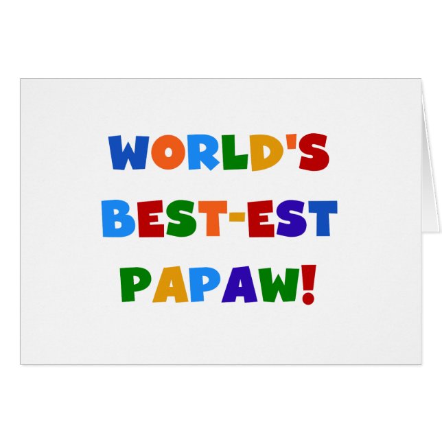 Bright Colours Best-est Papaw Tshirts and Gifts (Front Horizontal)