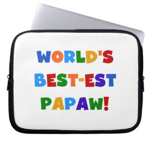 Bright Colours Best-est Papaw Tshirts and Gifts Laptop Sleeve