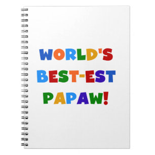 Bright Colours Best-est Papaw Tshirts and Gifts Notebook