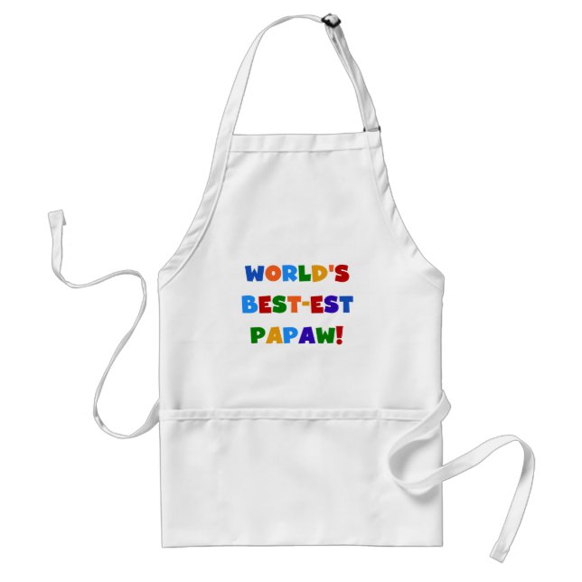 Bright Colours Best-est Papaw Tshirts and Gifts Standard Apron (Front)