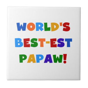 Bright Colours Best-est Papaw Tshirts and Gifts Tile