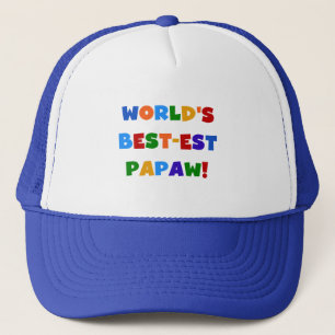 Bright Colours Best-est Papaw Tshirts and Gifts Trucker Hat