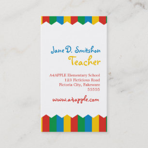 Bright Colours Business Card