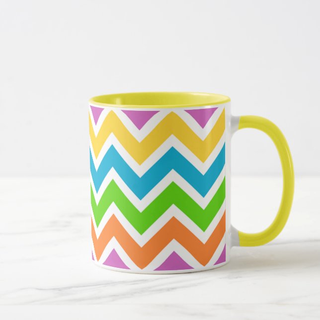 Bright Colours Chevron Mug (Right)