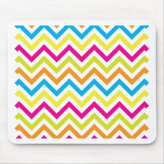 Bright Colours Chevrons Mouse Pad
