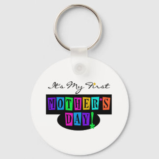 Bright Colours First Mother's Day T-shirts and Gif Key Ring