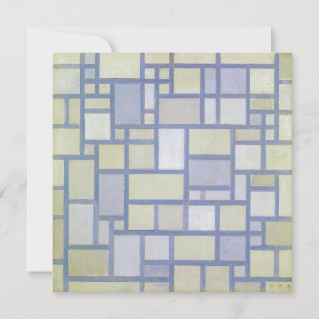 Bright Colours Grey Lines | Piet Mondrian | (Front)