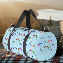 Bright Colours Paragliding / Parachutes with Name