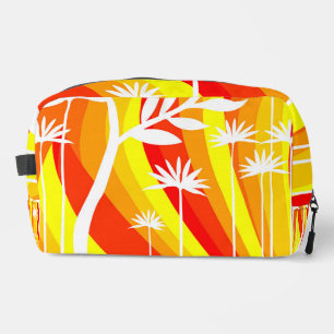 Bright Colours Plant Print Dopp Kit