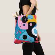 Bright colours whimsical shapes modern geometric